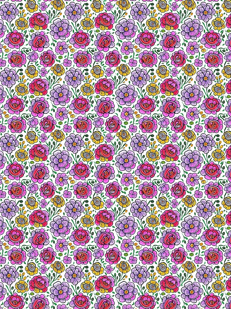 Hand-drawn Floral Pattern by MrFelixArt