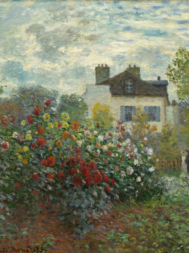 Claude Monet's The Garden at Argenteuil (The Dahlias) by mosfunky