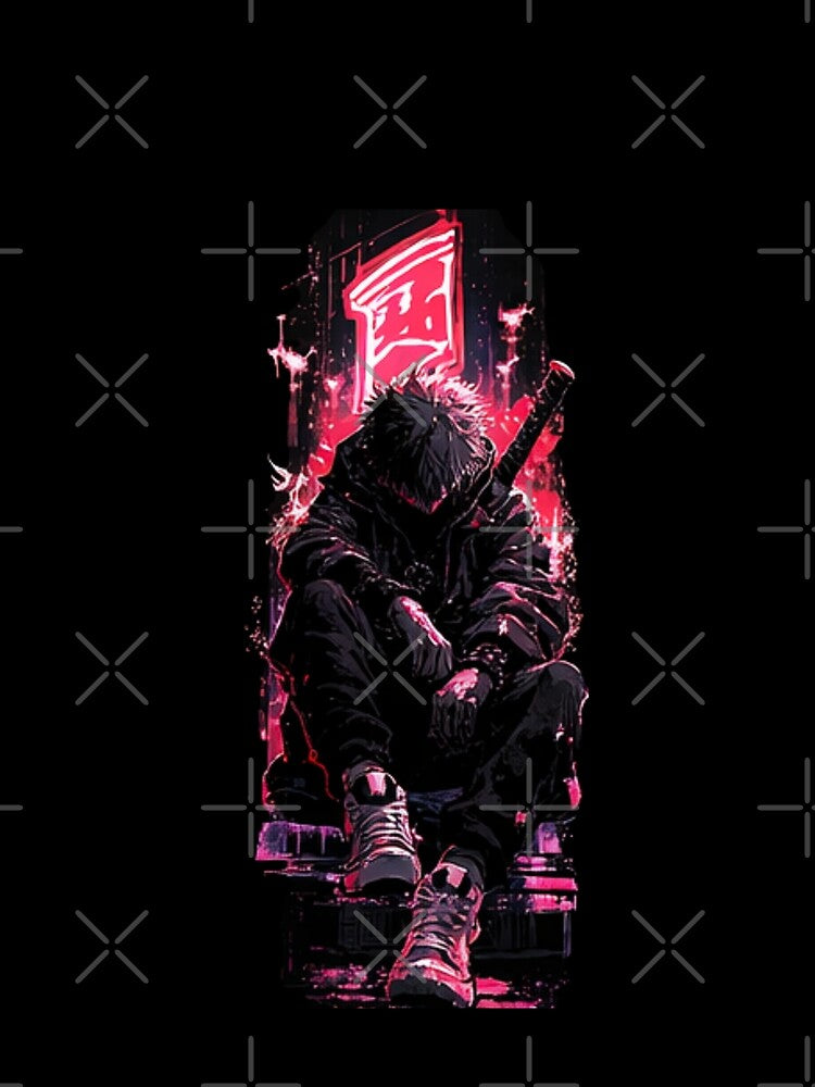 Demon Anime Samurai Manga Dark Fantasy Sakura streetwear by NK Design Lab