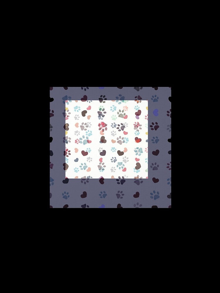 Colorful paw print pattern by GiaoCalonas