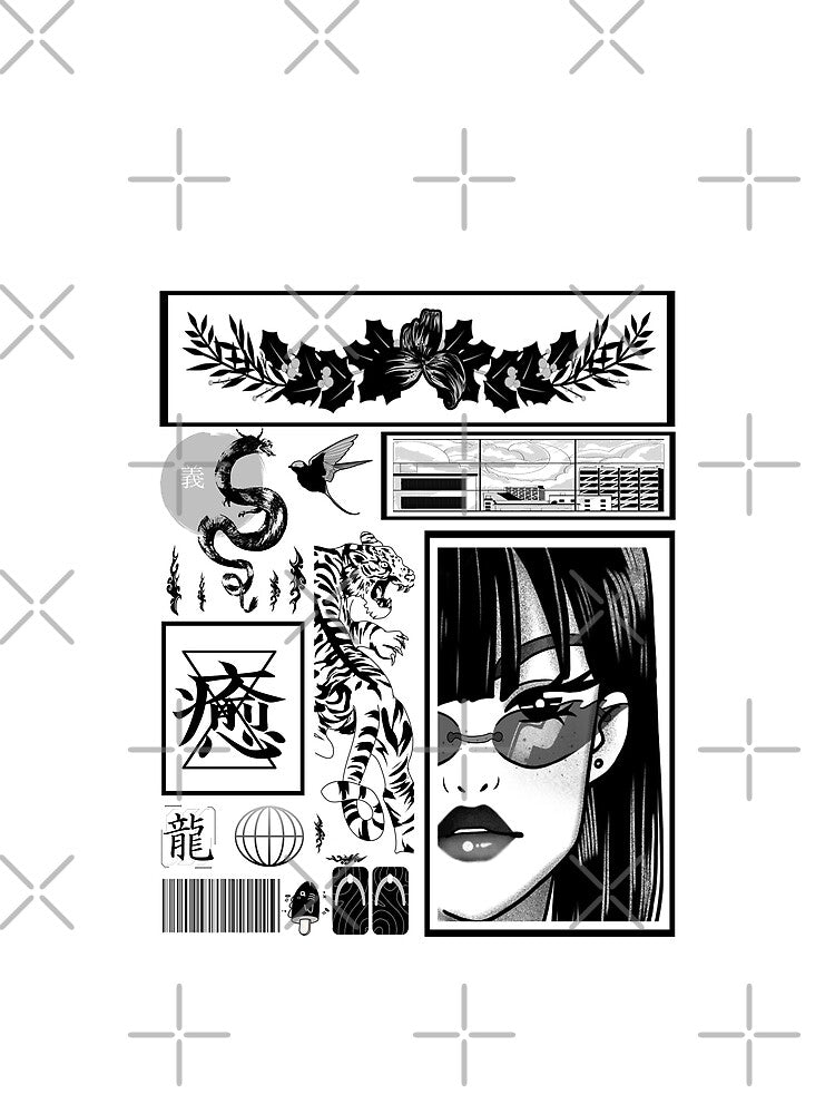 Japanese Streetwear Tiger Vaporwave Aesthetic Japan by vibeno1