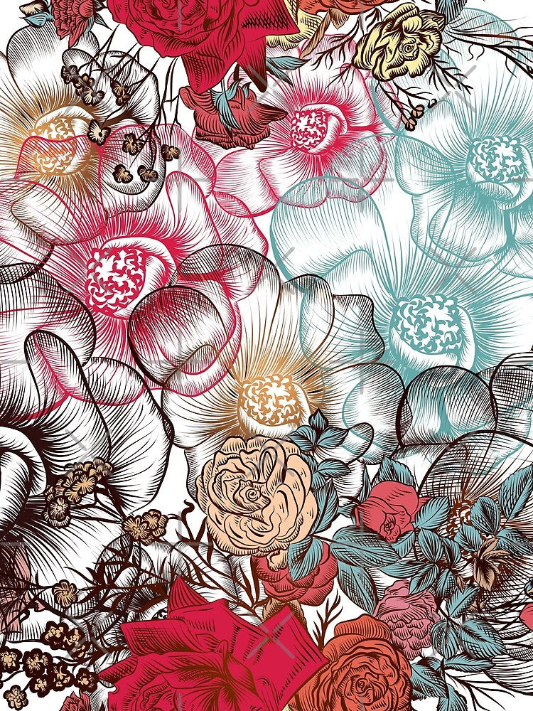 Colorful Roses. Colorful flowers by Khalu