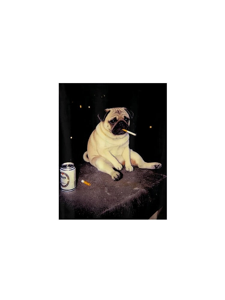 Pug Smoking Dog Lovers by Dmo3HarkoArt