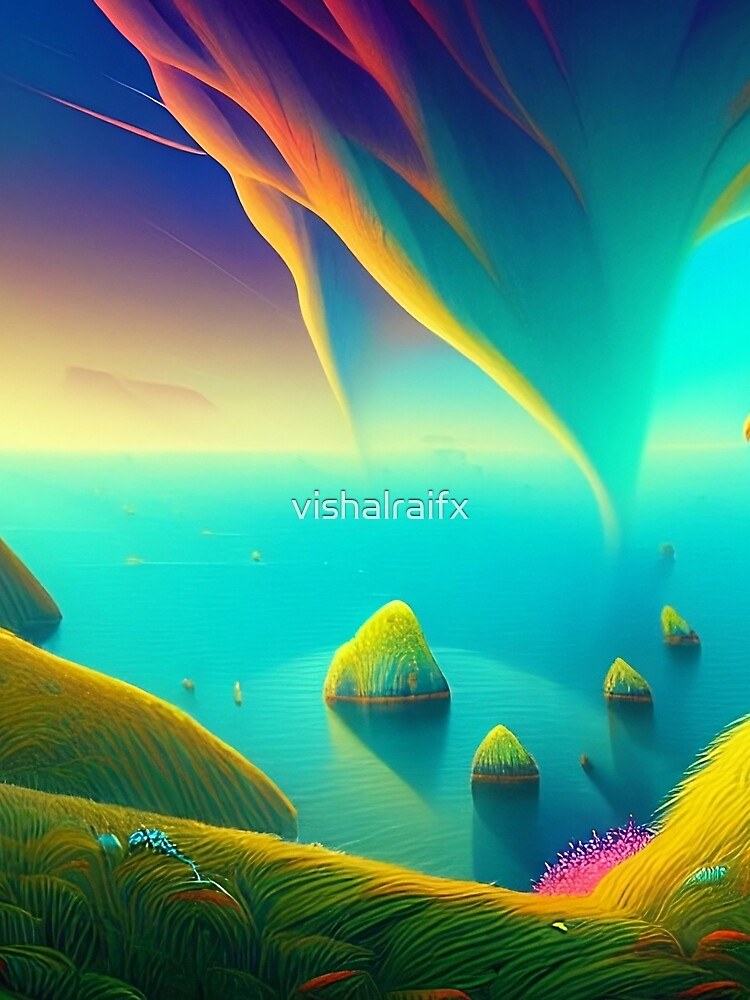 Colorful surreal landscapes scenery with vibrant colors 2 by vishalraifx