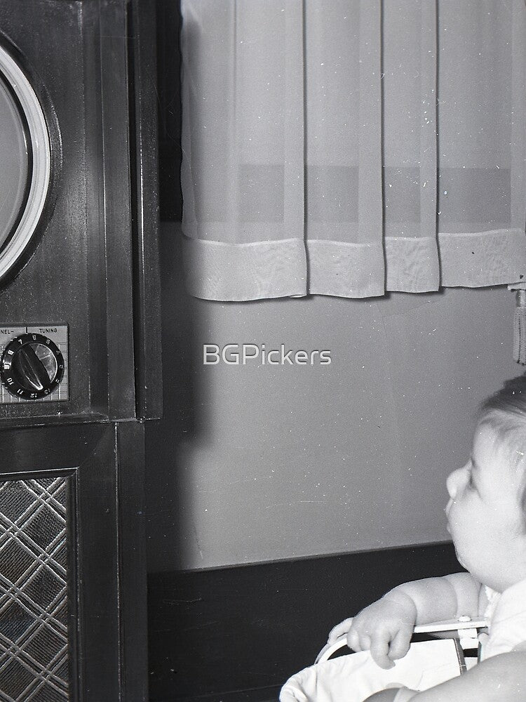 Vintage Baby with Television by BGPickers