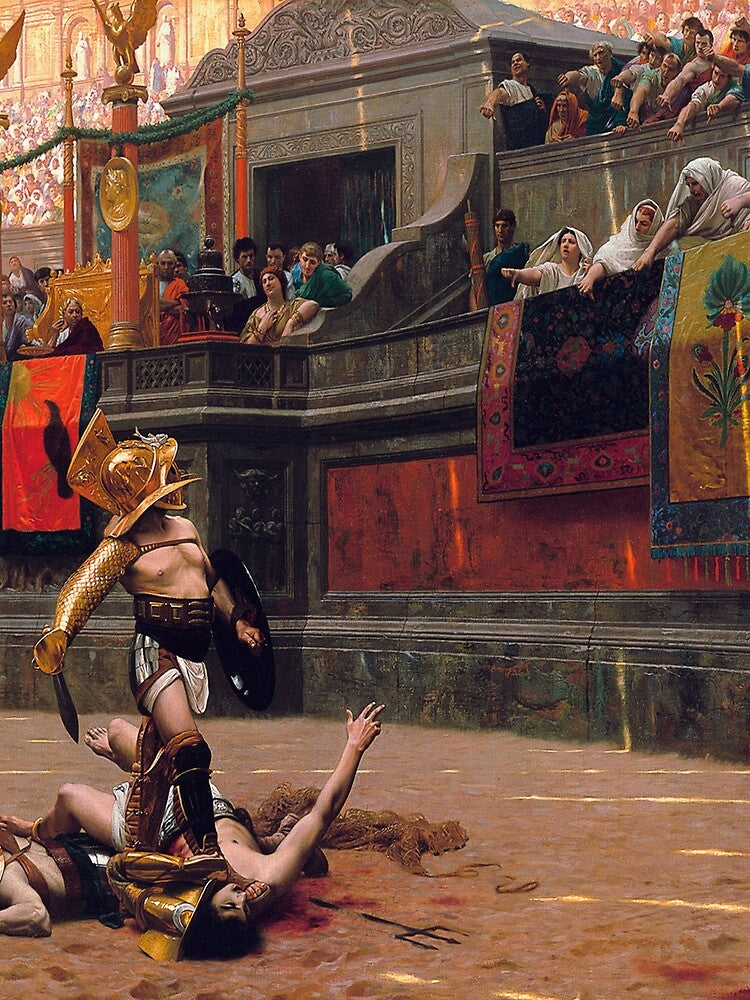 Jean-Leon Gerome's Pollice Verso by mosfunky