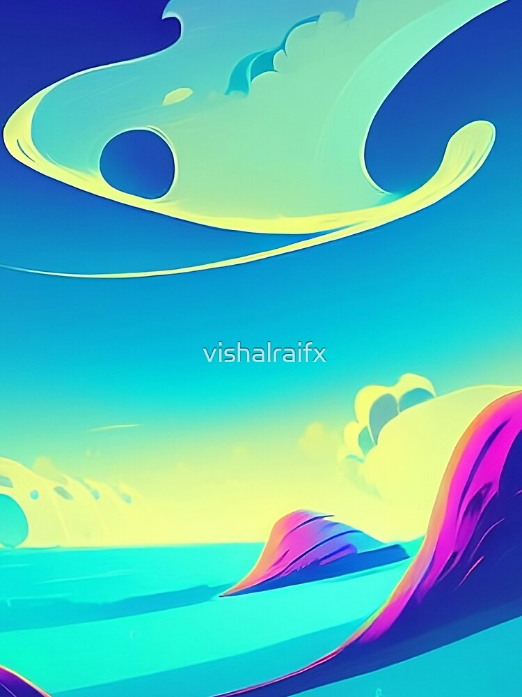 Colorful surreal landscapes scenery with vibrant colors 23 by vishalraifx