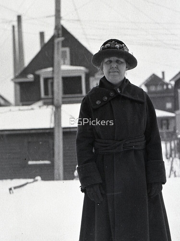 Vintage Woman in Winter by BGPickers