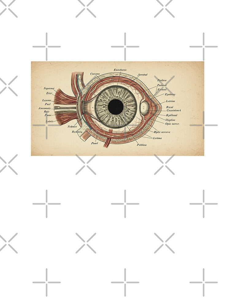 vintage eye diagram by FitEnvy