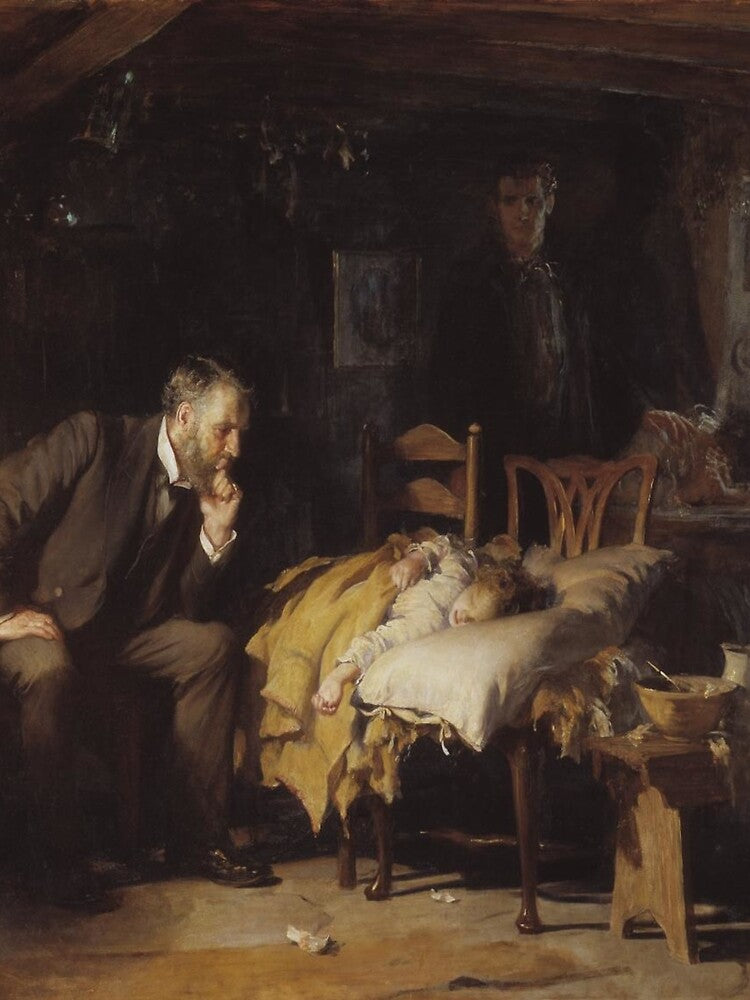 Sir Samuel Luke Fildes's The Doctor by mosfunky
