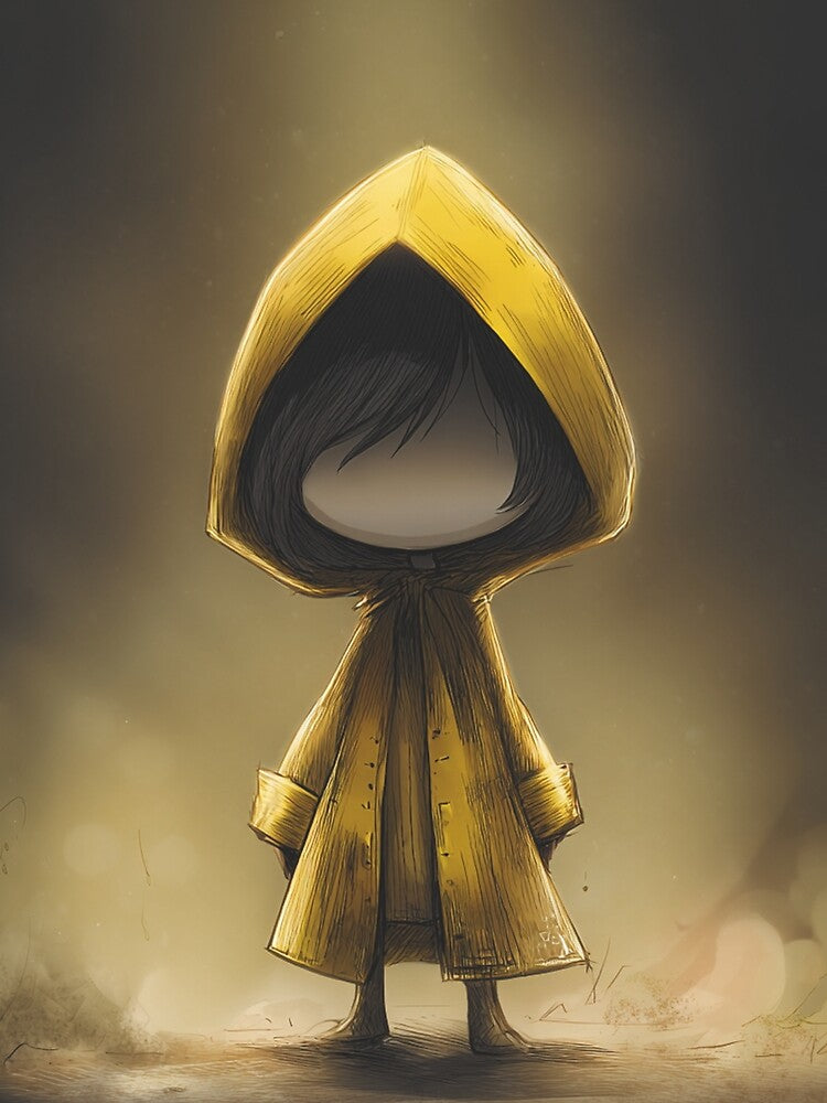 Chibi Yellow‑Raincoat Wanderer | Cute Creepy‑Atmosphere Character by MyChibiArts