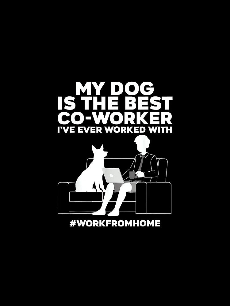 Cool Work from Home Art for Men Women WFH Working from Home by JamesARager