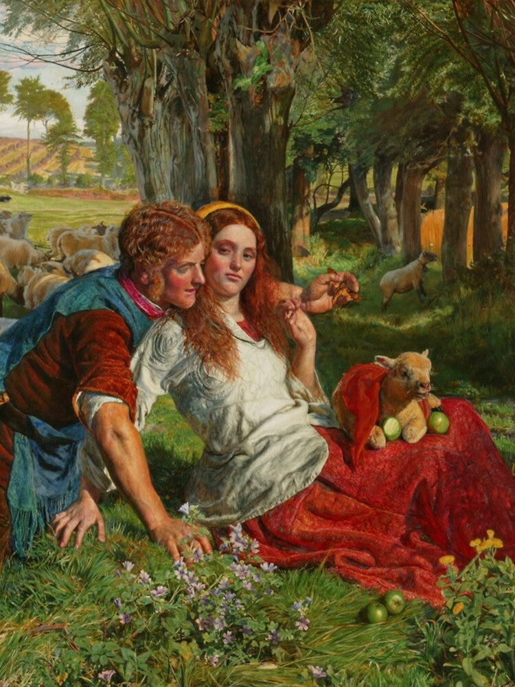 William Holman Hunt's The Hireling Shepherd by mosfunky