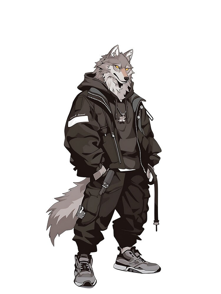 Streetwear Wolf Edgy Look by bapupa