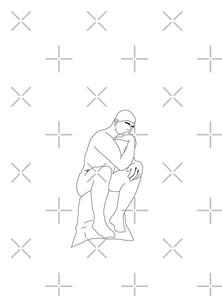 The thinker of Rodin by SalvaTeesShop