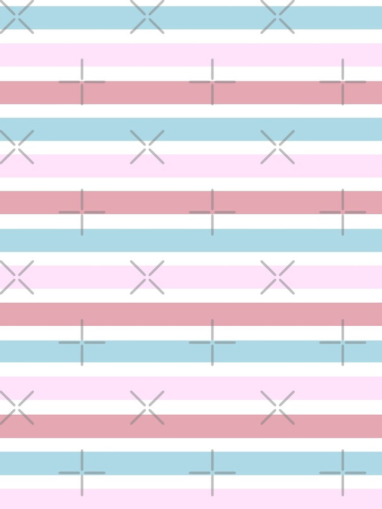 Light Blue and Pink Stripes by Dreaming-Cocoon