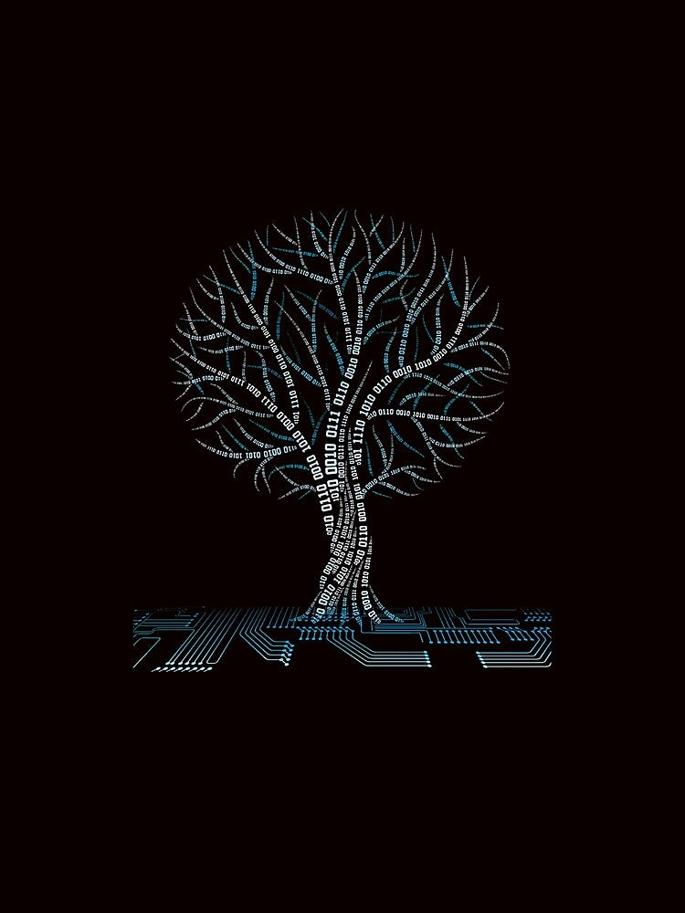 Cool Binary Tree Coding Computer Science Gifts for Women Men by JaimeChave