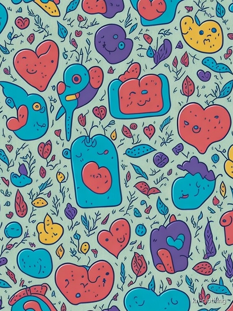 Hand-Drawn Delights: A Burst of Colors in Playful Doodles by kn-clothing