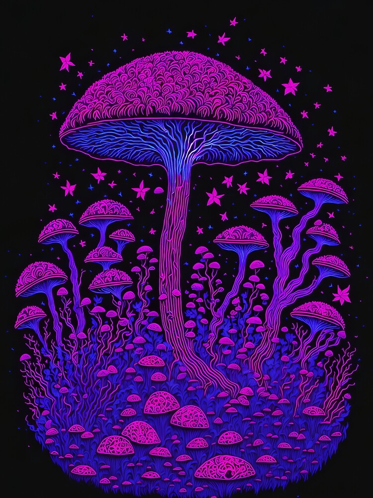 UV lights sketch mushroom design by ZenStickConcept