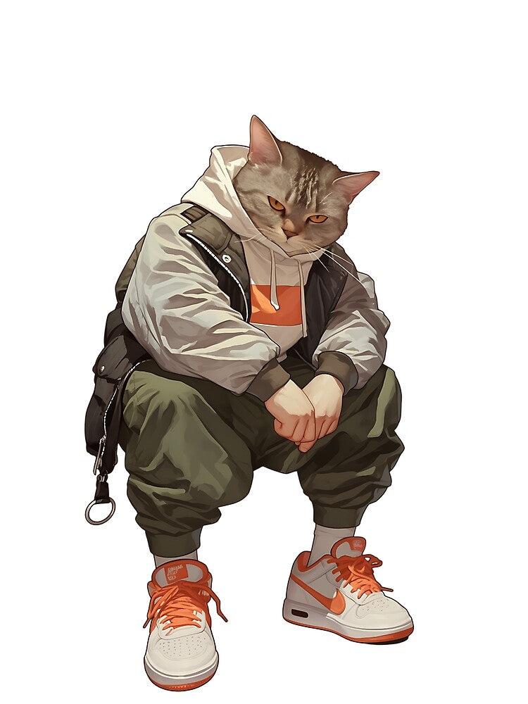 Streetwear Modern Cat by bapupa