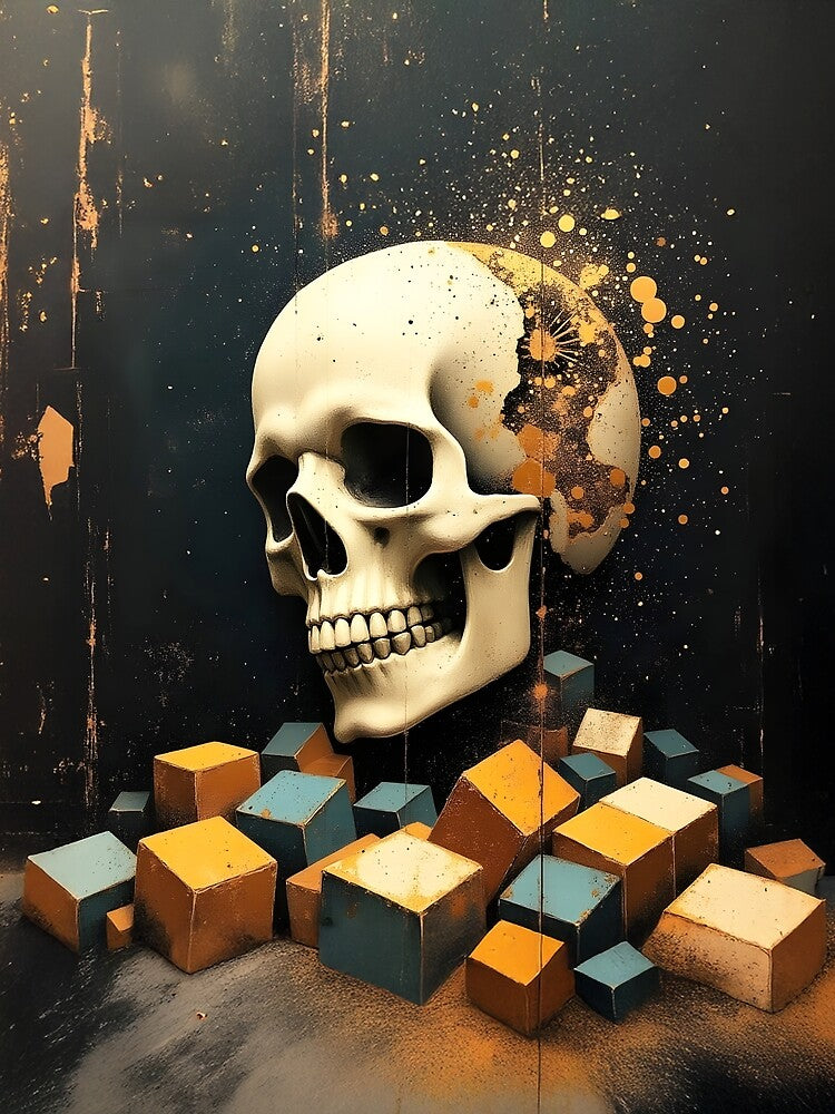 An anthropomorphic skull by Marcu Ioachim