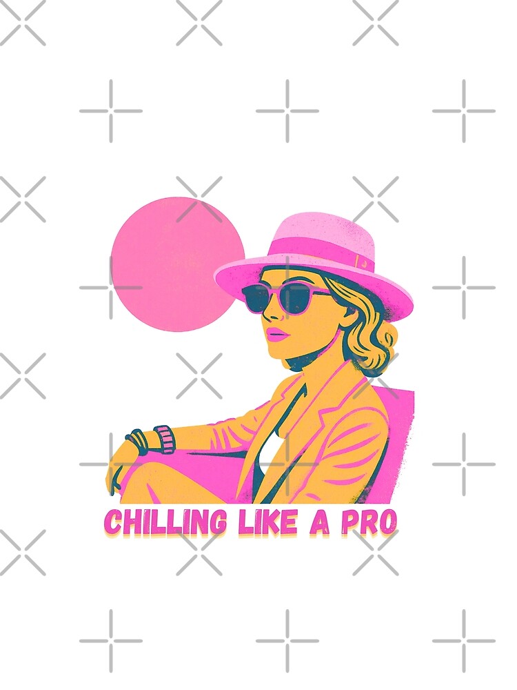 Chilling like a Pro by Creative Hand Drawn Digital Art