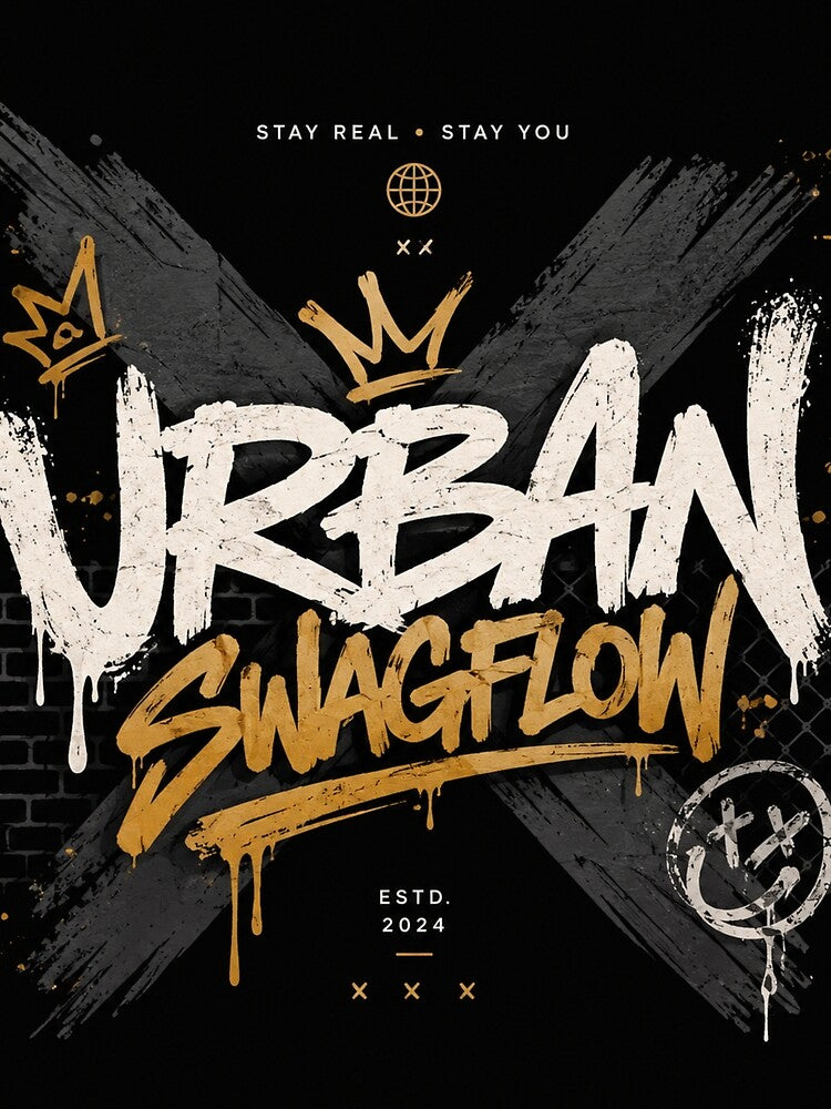 Urban Swagflow Graffiti X – Premium Streetwear Design by UrbanSwagFlow