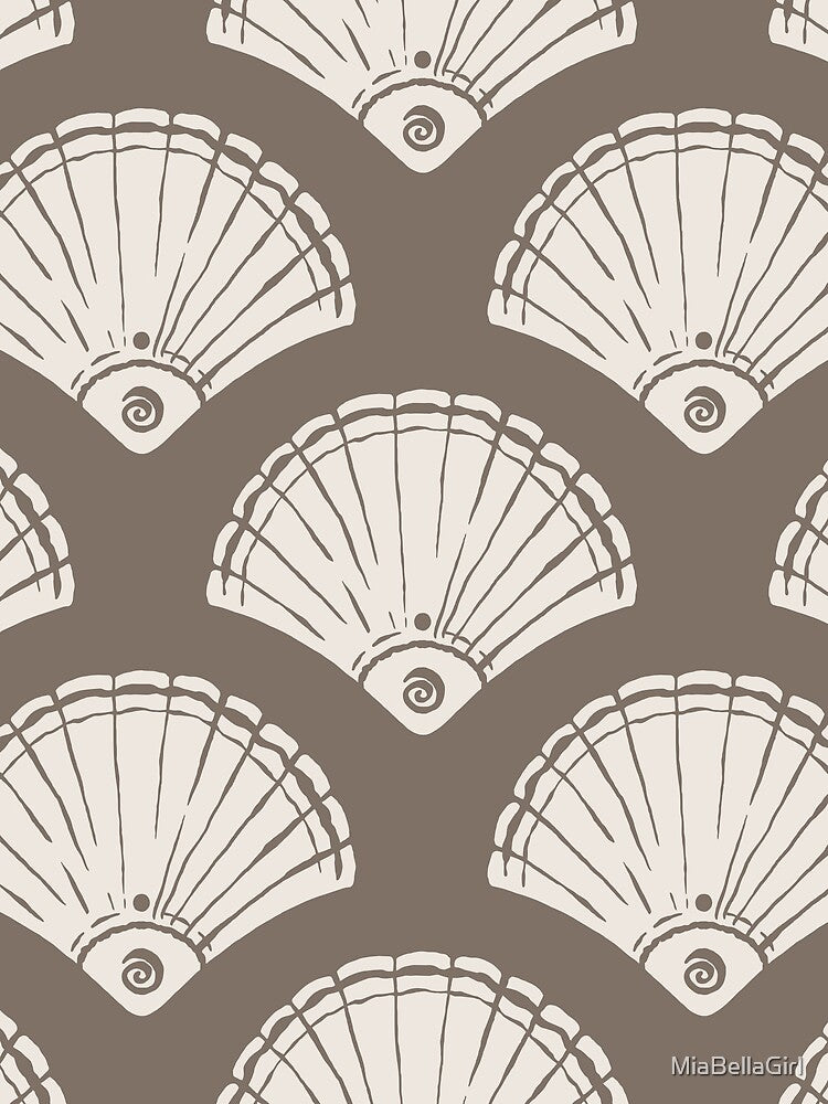 Minimal Scallop Shell Pattern by MiaBellaGirl