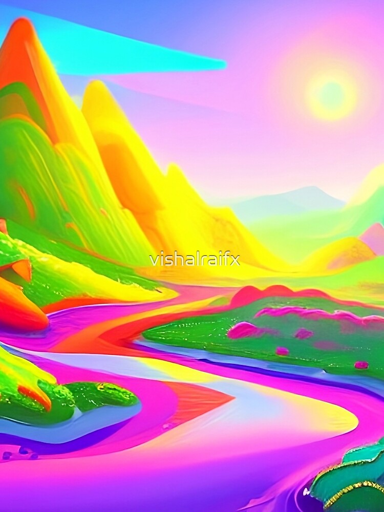 Colorful surreal landscapes scenery with vibrant colors 36 by vishalraifx
