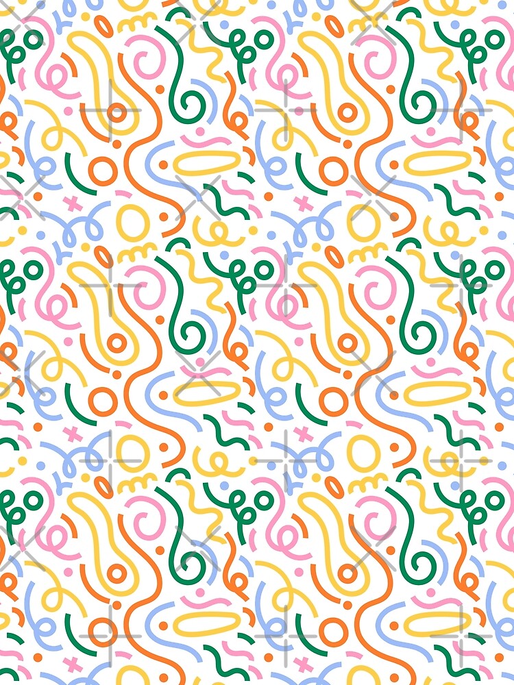 Colorful Playful Pattern Version 5 by Mozaic Clothes