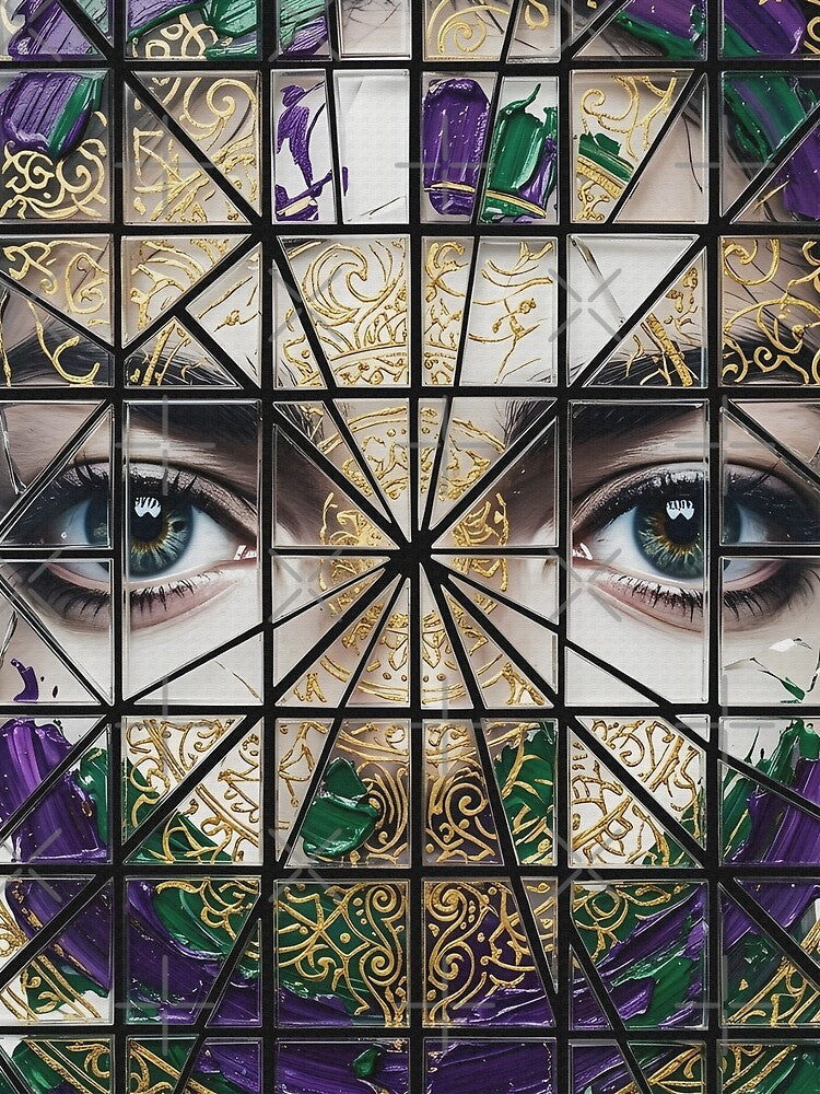 Dangerous Eyes - Ornate Tiled Chaos by Dhenin Studio