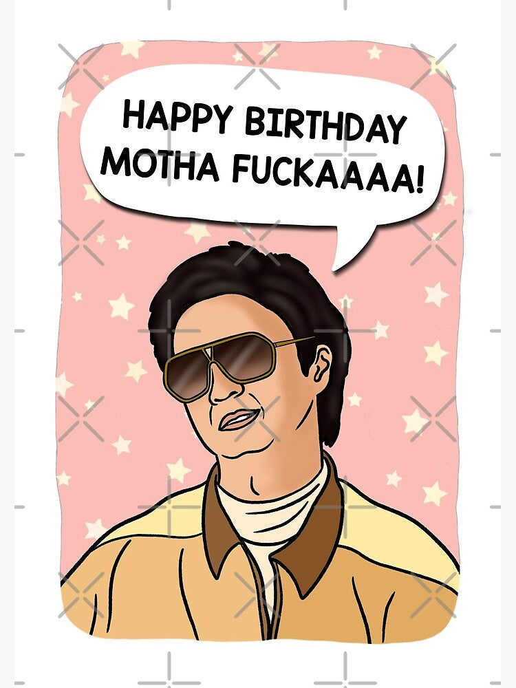 Mr Chow happy birthday greeting card. by Splendid Scibbles