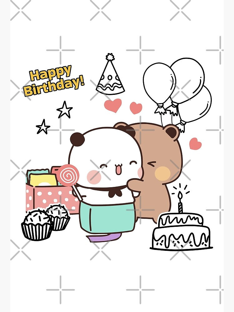 Happy Birthday from DuDu Bear and BuBu Panda by Pandety