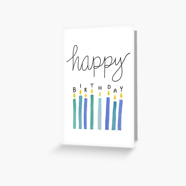 happy birthday candles blue by Spitfire July Doodles