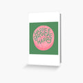 Charming Pink and Green Birthday Cake by Yulia Saraswati