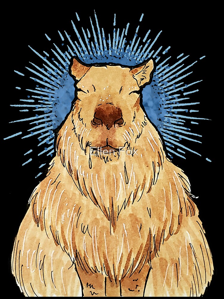 Capybara by Ellen Fox Art