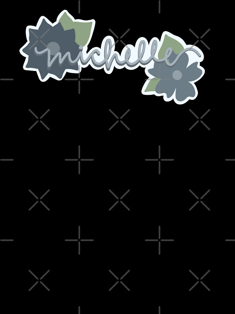 Floral Michelle in Cursive by kaylasbubble