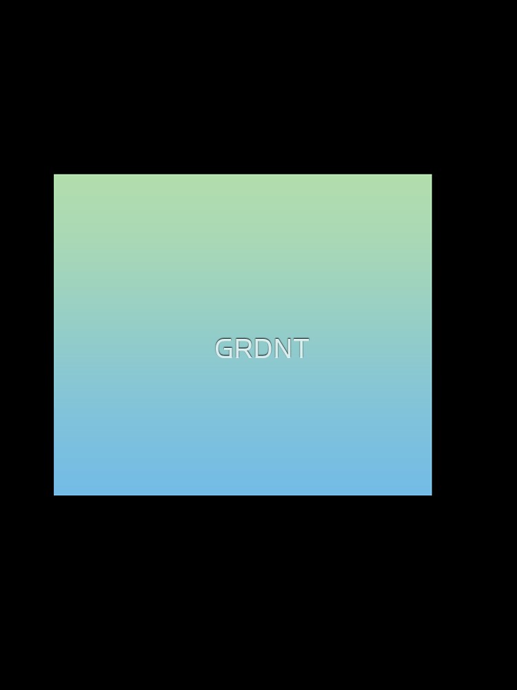 REFLECTIONS- Minimalist Blue to Green Pastel Gradient Ombre by GRDNT