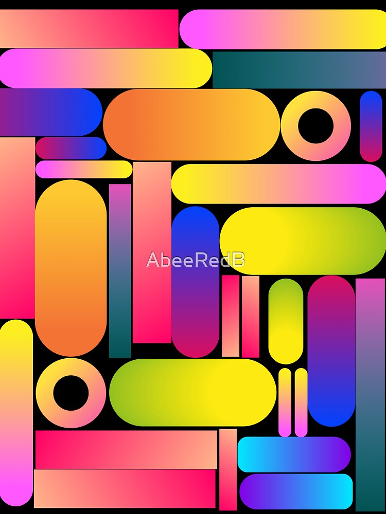 Gradient Colorful Shapes by AbeeRedB