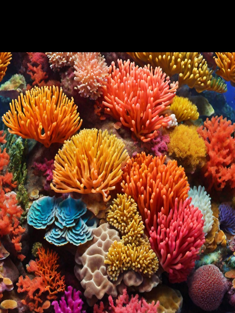 Coral reef ocean pattern multi color by Md Rashid  Hasan