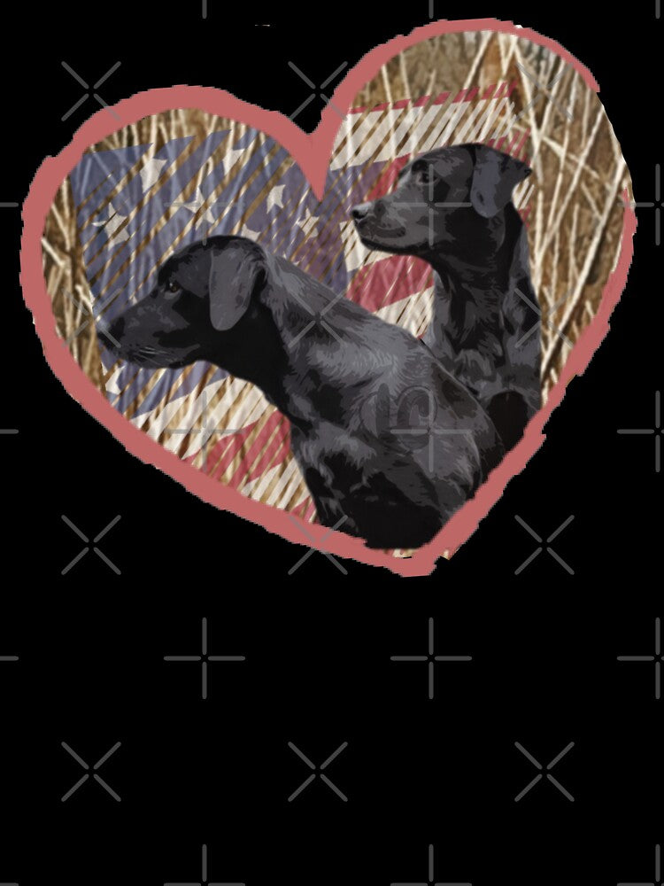 Patriotic Black Lab American Flag Design by LifeCrush