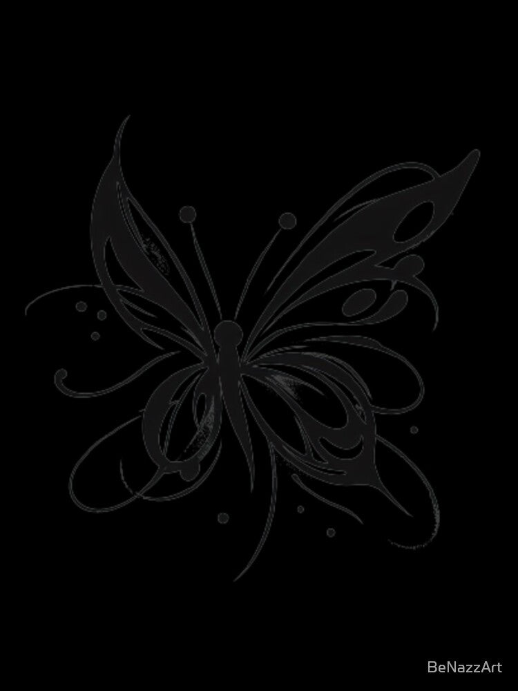 Aesthetic line art butterfly by BeNazzArt