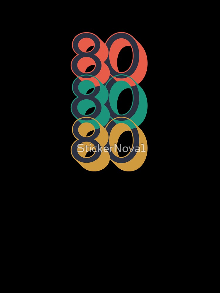 Numer 80 design by StickerNova1