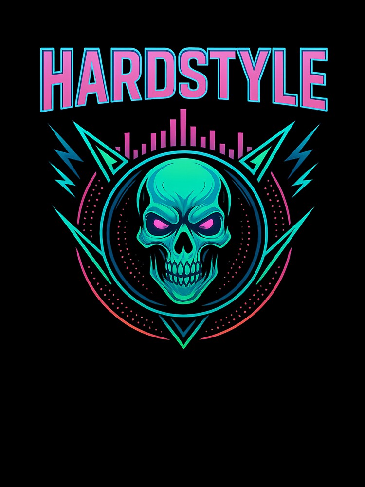 Hardstyle Neon Skull by DasSelbstgemachte