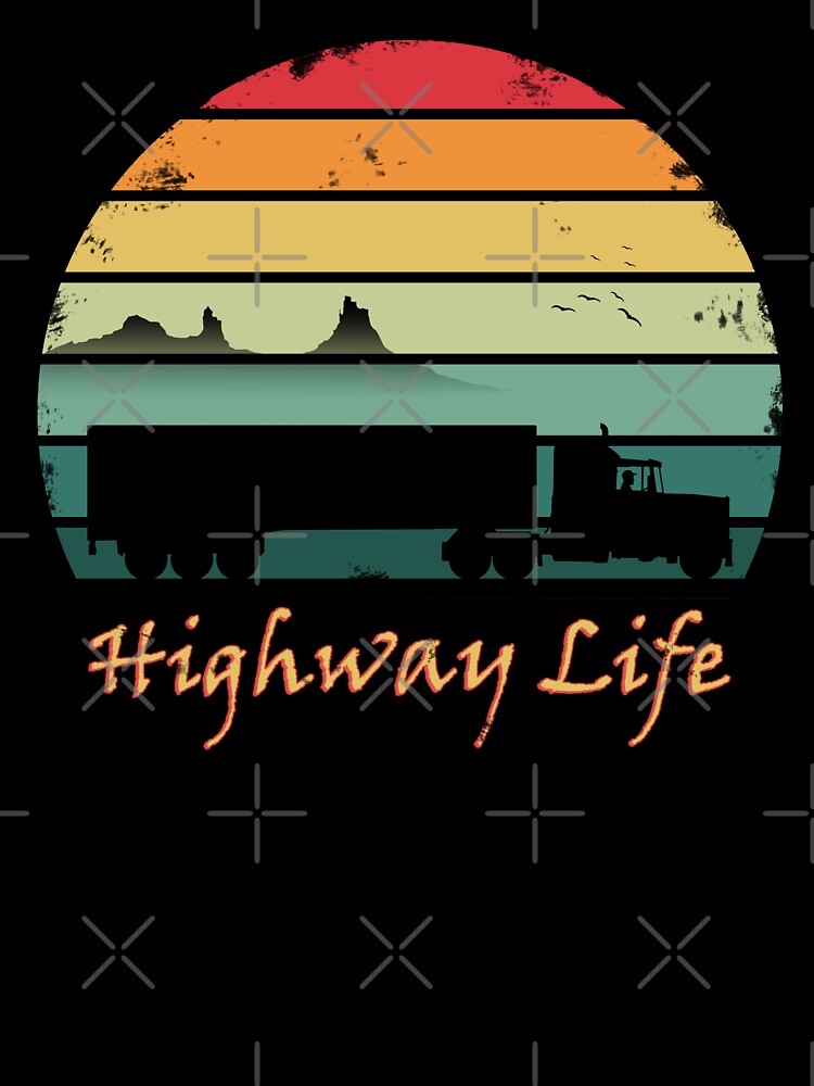 HIGHWAY LIFE RETRO SUNSET LOGO by ArchersBoutique