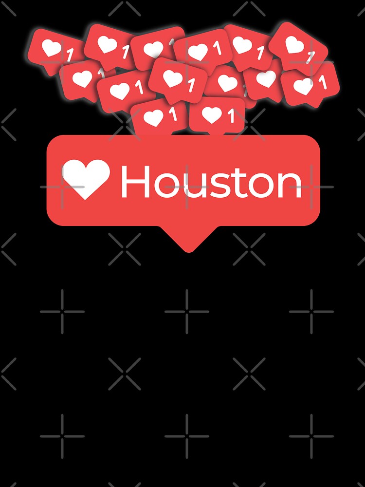 Love My Houston Texas Notification Hearts by elhefe