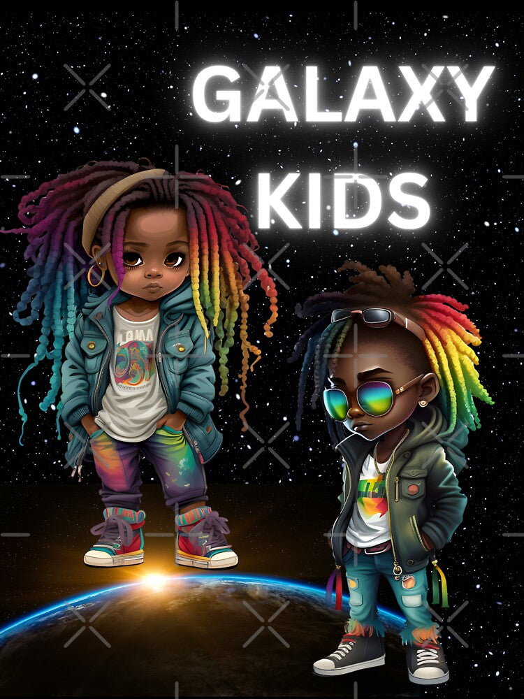 Colorful Galaxy Black Kids Collection II by AGillis691