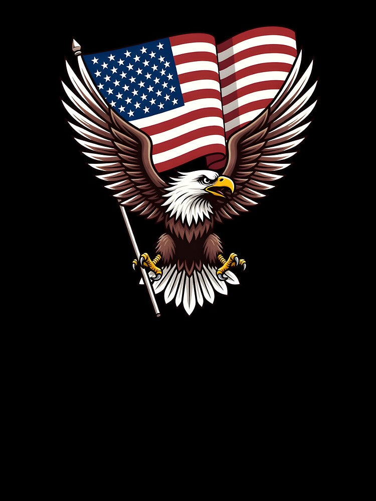 American Bald Eagle Flag Pride by AI Art Cafe