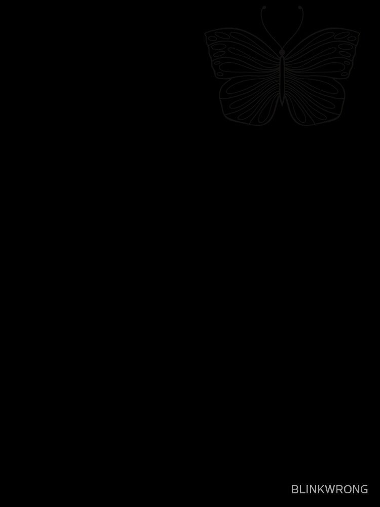 Butterfly Line Art Design Tropical by BLINKWRONG