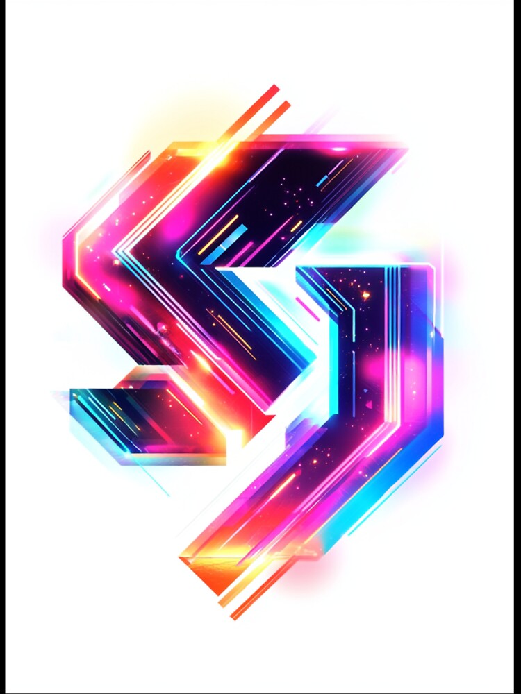 Cyberpunk Neon Logo – Futuristic Glitch Techwear Design by TeutaDesings